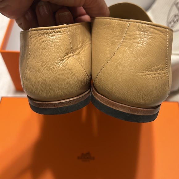 Hermes ancora loafers leather beige - Picture 8 of 10